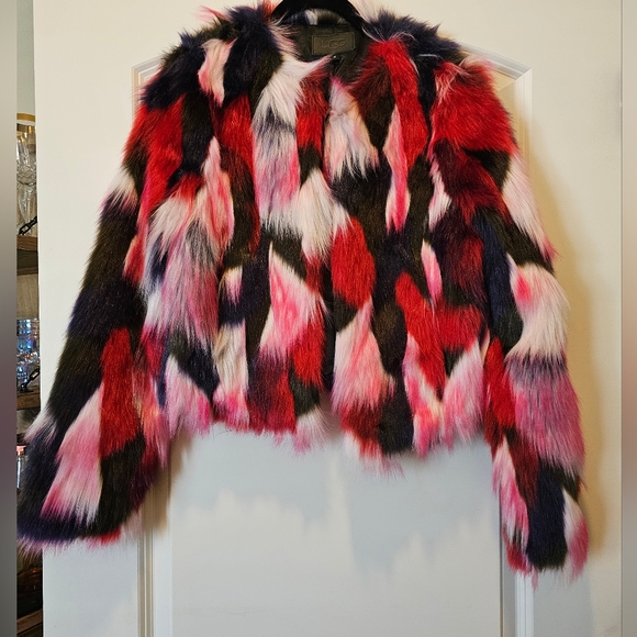 Ugg Faux Fur Crop Jacket - Picture 1 of 7